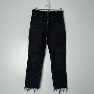 EVERLANE Button Fly Frayed Hem Ankle Jeans‎ Sz 27